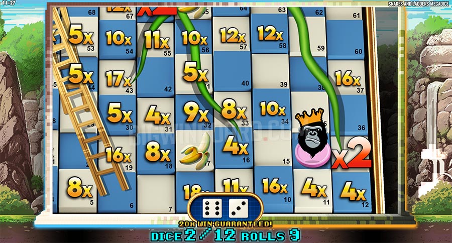 Snakes and Ladders Megadice slot