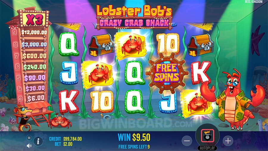 Lobster Bob's Crazy Crab Shack slot