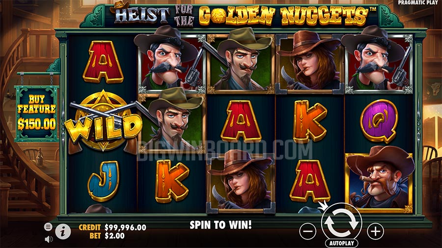 Heist for the Golden Nuggets slot