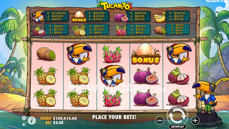 Tucanito slot