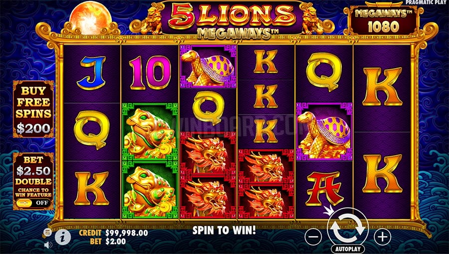 5 Lions Megaways slot