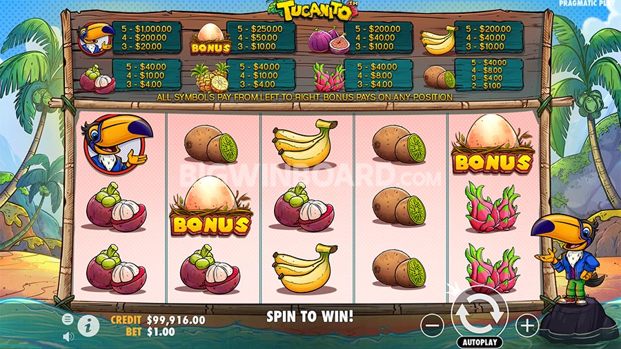 Tucanito slot