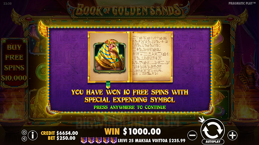 Book of Golden Sands slot