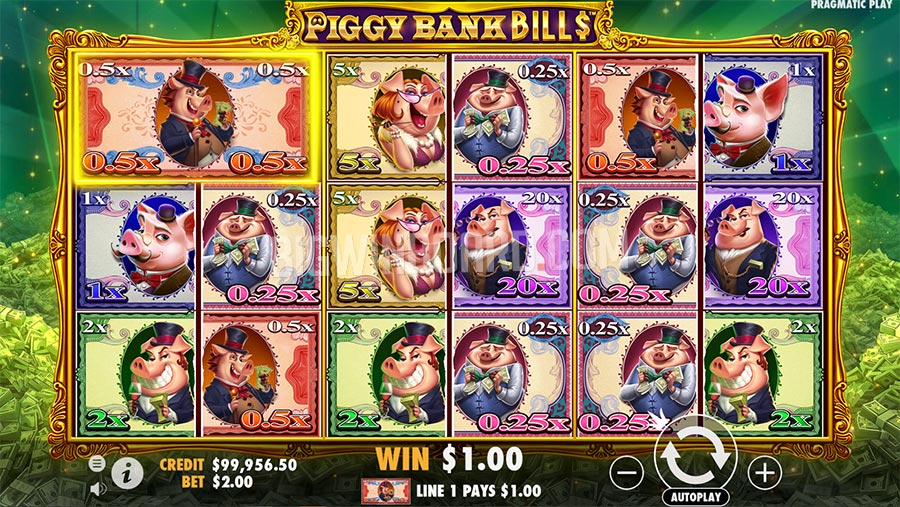 Piggy Bank Bills slot