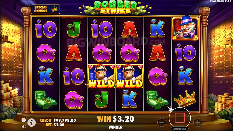 Robber Strike slot - free spins