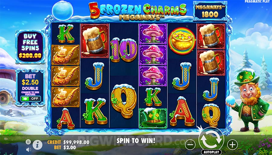 5 Frozen Charms Megaways slot