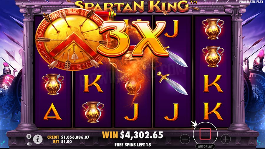 spartan king slot