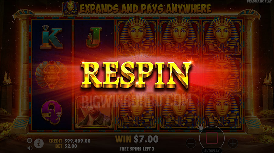 John Hunter and the Book of Tut Respin slot