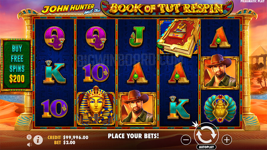 John Hunter and the Book of Tut Respin slot