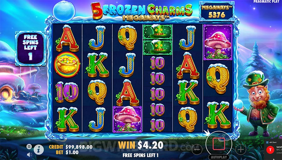 5 Frozen Charms Megaways slot