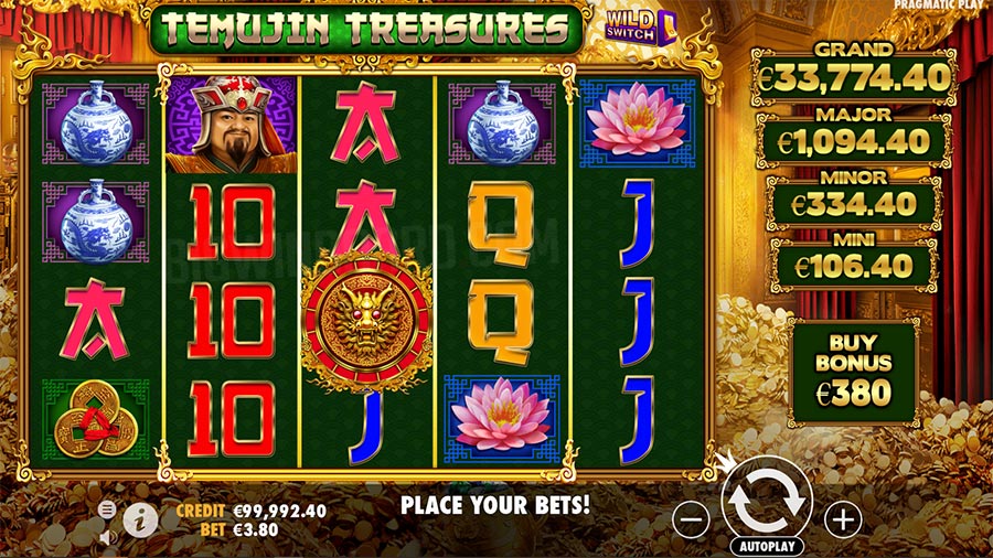 temujin treasures slot